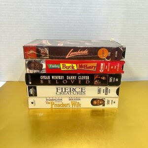 Lots of 5 Classic Movie VHS Collection - Multicolor